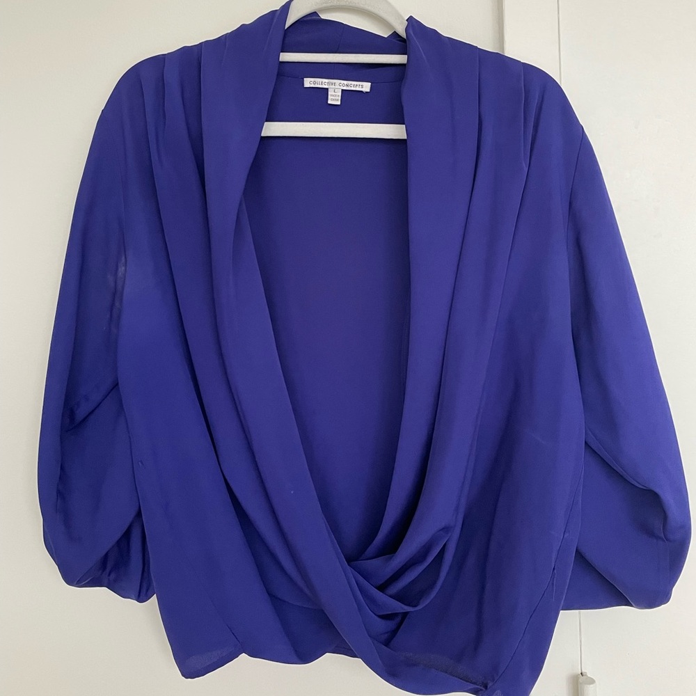 Collective Concepts Purple Blouse